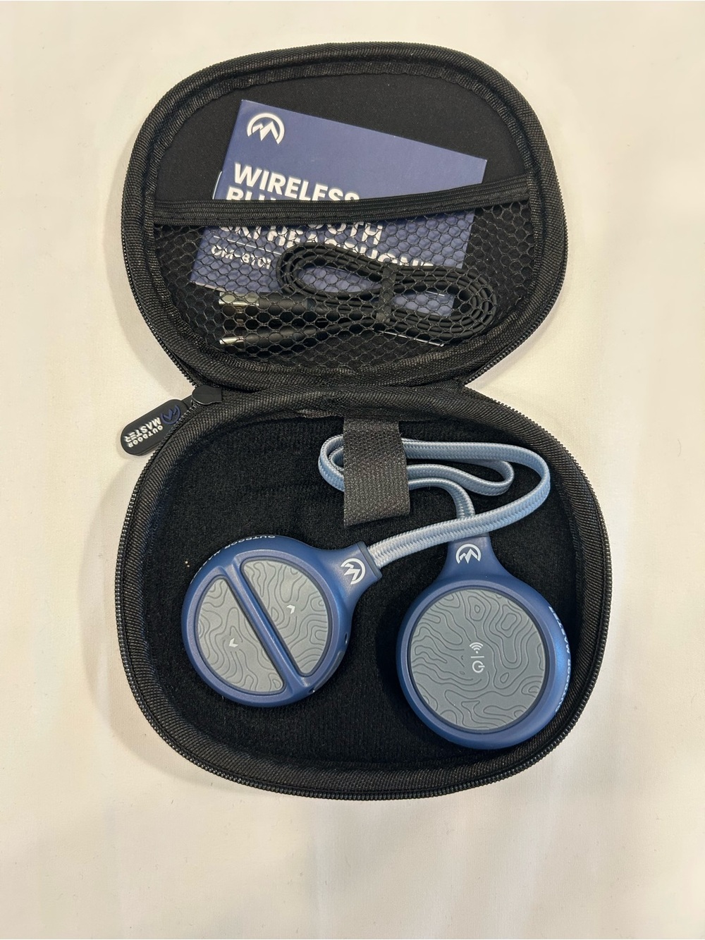 Wireless Bluetooth Earbuds with Case - Blue and Gray